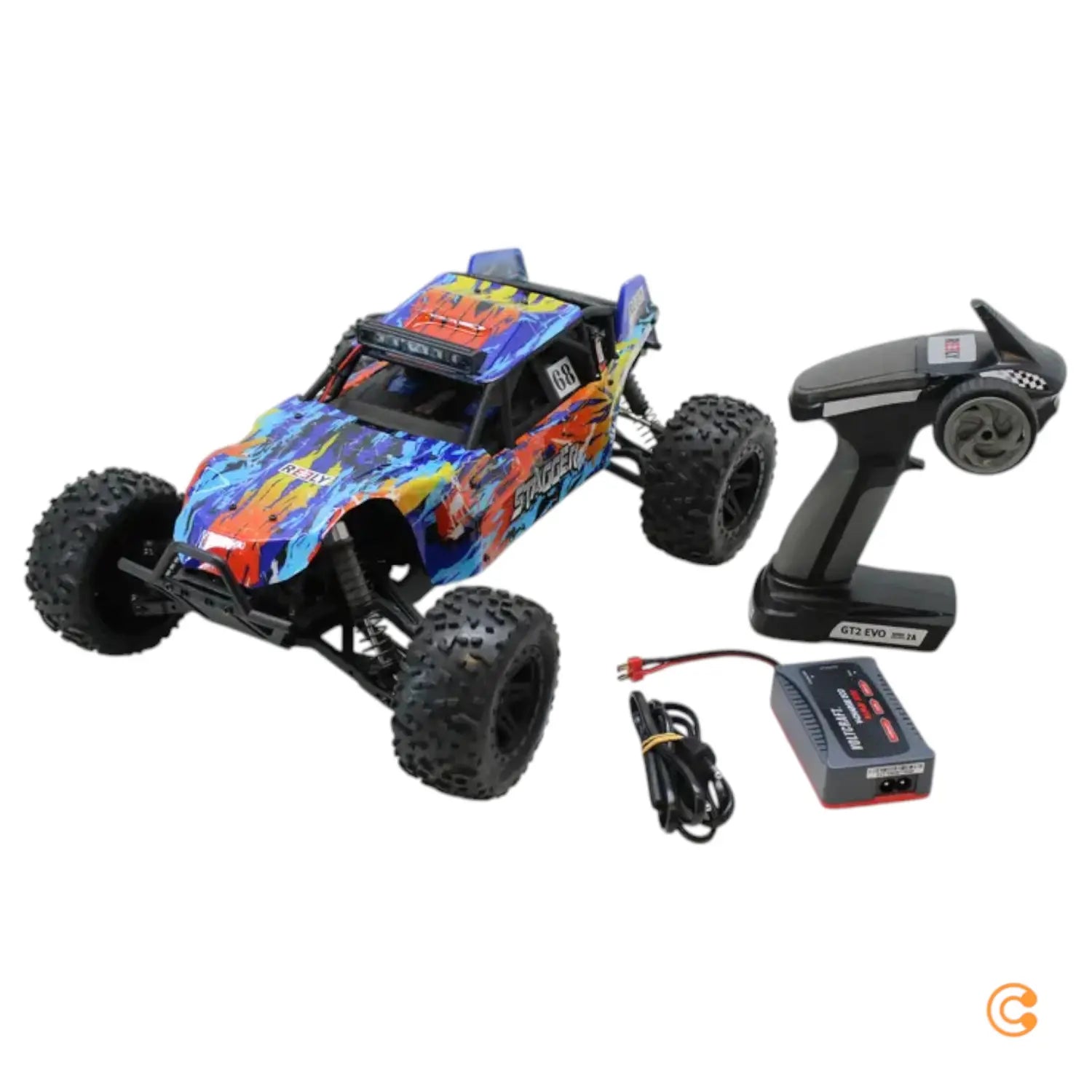 B-Ware Reely Stagger Brushed 1:10 Rc Modellauto Elektro Buggy Allrad 4 Wd Siehe Text/Foto von Reely