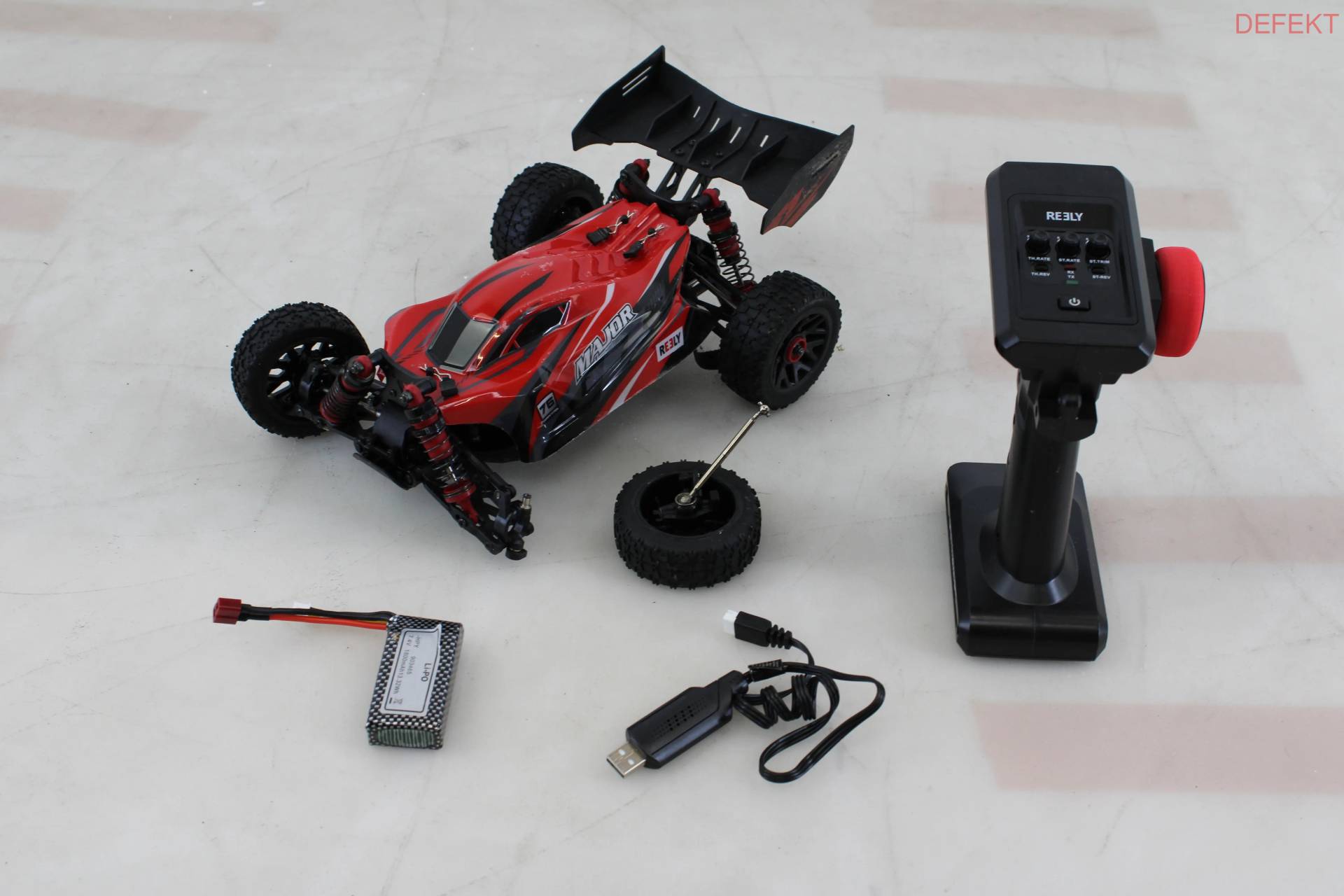 D-Ware Reely Major Rot Brushed 1:14 Rc Modellauto Elektro Buggy Modellbauauto Defekt D-Ware Reely Major Rot Brushed 1:14 Rc Modellauto Elektro Buggy Modellbauauto Defekt von Reely
