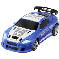 [GEBRAUCHT] B-Ware Reely Mini Racer Blau Weiß Brushed 1:64 Rc Modellauto Elektro Straßenmodell Auto von Reely