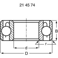 Reely Kugellager radial Edelstahl Innen-Durchmesser: 10mm Außen-Durchmesser: 15mm Drehzahl (max.): von Reely