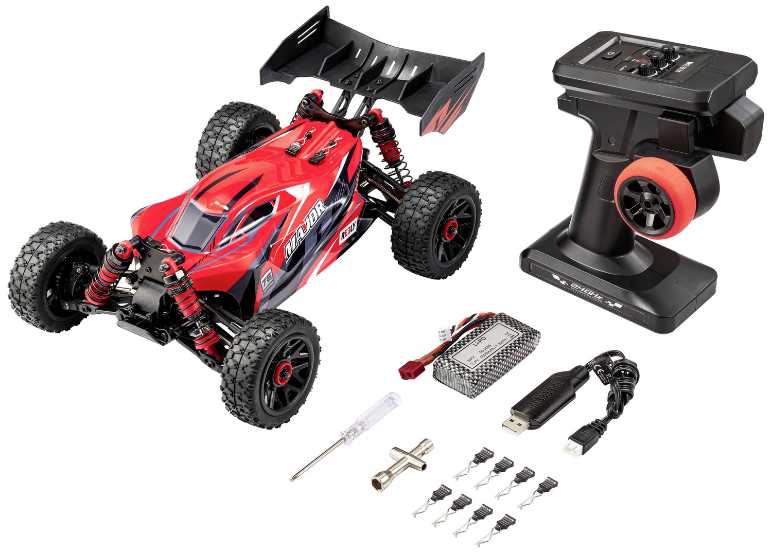B-Ware Reely Major Rot Brushed 1:14 Rc Modellauto Elektro Buggy Siehe Text/Foto B-Ware Reely Major Rot Brushed 1:14 Rc Modellauto Elektro Buggy Siehe Text/Foto von Reely