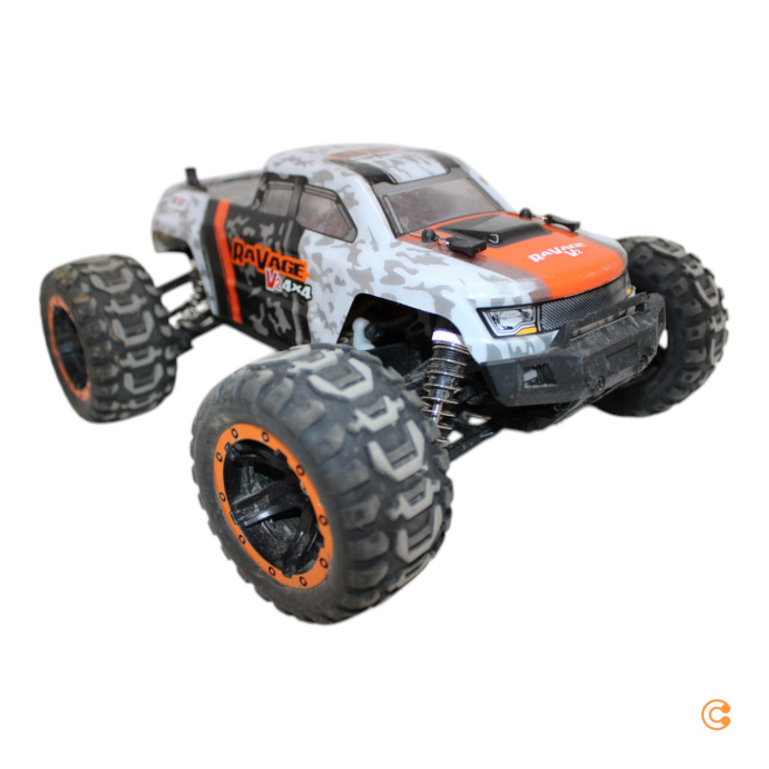 Reely Ra Vage 4x4 V2 Orange/Weiß Brushed 1:16 Rc Modellauto Siehe Text/Foto B-Ware von Reely