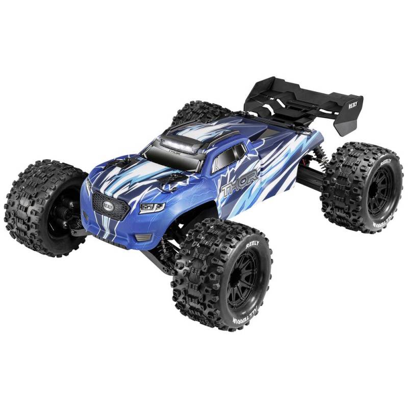 B-Ware Reely Thor Blau Brushed 1:10 Modellauto Elektro Monstertruck Siehe Text/Foto von Reely