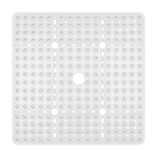 Reetual XL Duschmatte rutschfest – 27 x 27 cm Badematte für Duschkabine oder große Badewannenmatte mit 240 leistungsstarken Saugnäpfen und Abflusslöchern, Schwarze Duschmatten für Badezimmer Reetual XL Duschmatte rutschfest – 27 x 27 cm Badematte für Duschkabine oder große Badewannenmatte mit 240 leistungsstarken Saugnäpfen und Abflusslöchern, Schwarze Duschmatten für Badezimmer von Reetual