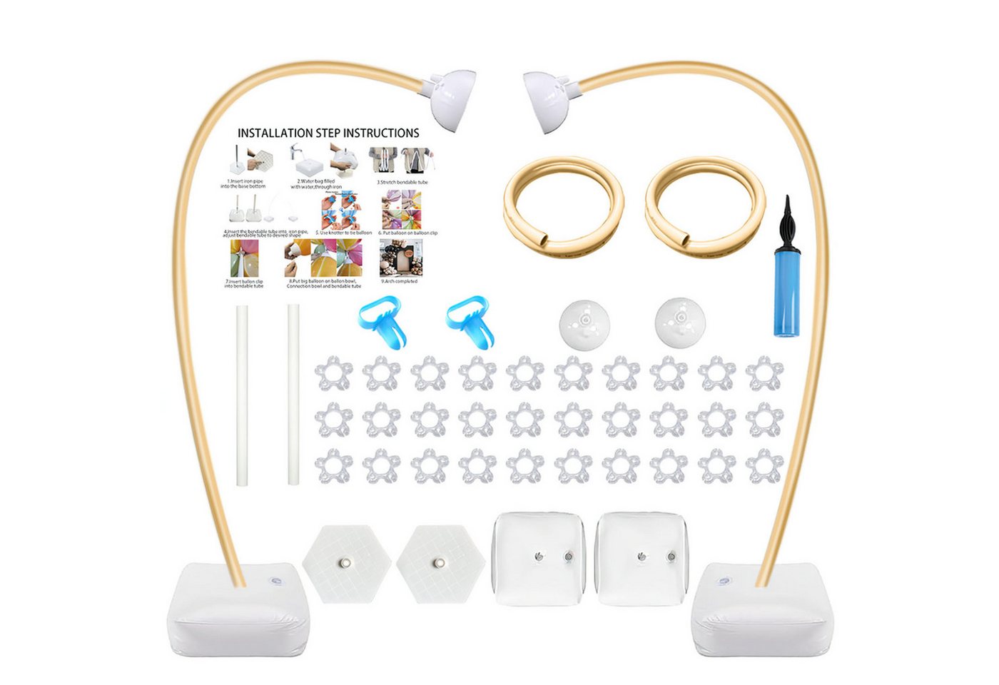 Refined Living Aufblasbares Partyzubehör 2.5cm bogen Gestell Frei Biegbare Form Ständer, mit Unabhängiger Wasserfüllbasis, Hochzeiten, Baby Geburtstagsfeiern Refined Living Aufblasbares Partyzubehör 2.5cm bogen Gestell Frei Biegbare Form Ständer, mit Unabhängiger Wasserfüllbasis, Hochzeiten, Baby Geburtstagsfeiern von Refined Living