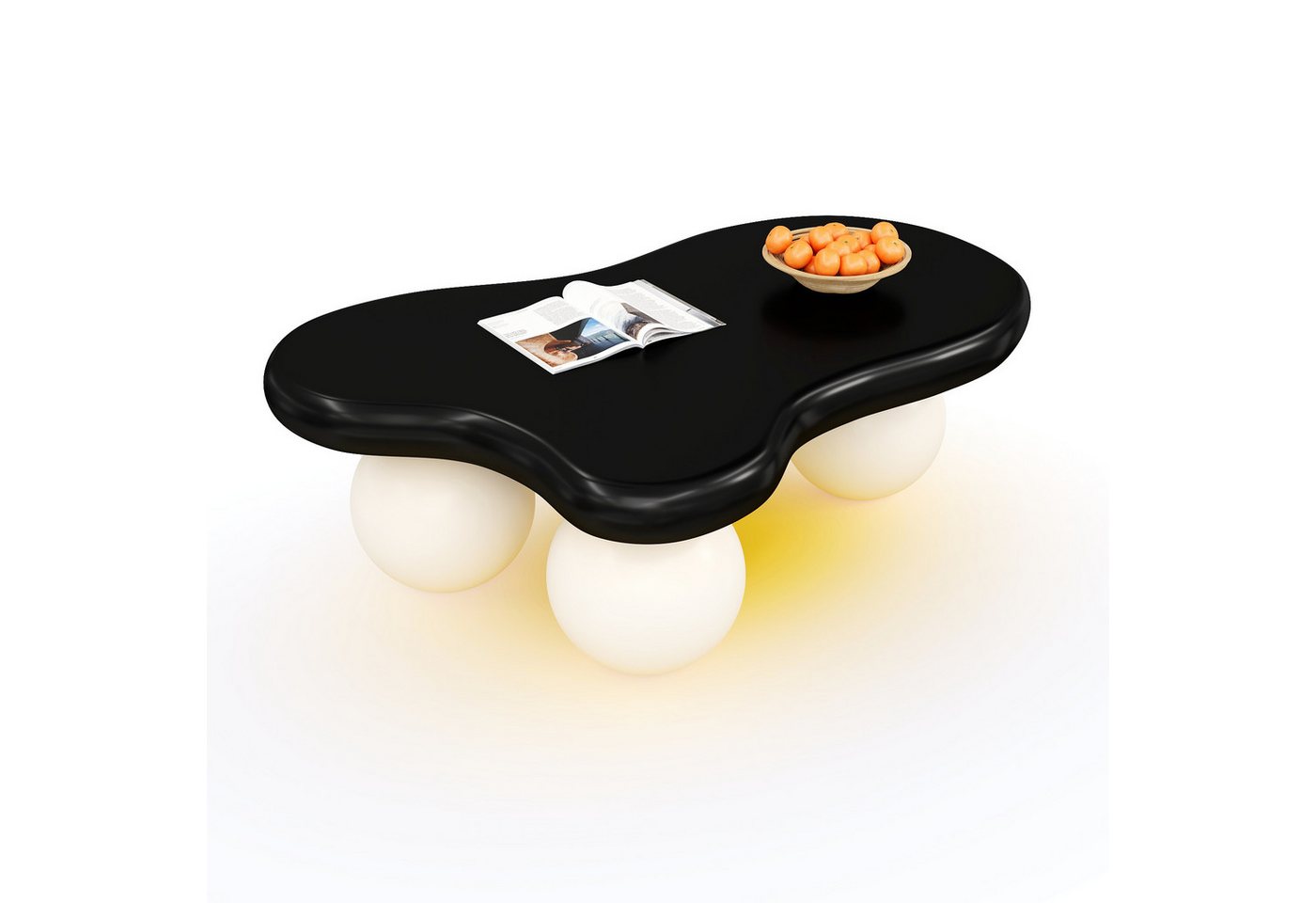 Refined Living Couchtisch Couchtisch Wolkenform, Wohnzimmertisch mit LED,Beistelltisch,Sofatisch (1-St) von Refined Living