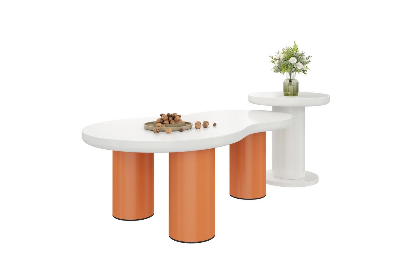 Refined Living Couchtisch Wolkenförmige Couchtischkombination, Beistelltisch (2-St) von Refined Living