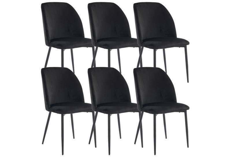 Refined Living Esszimmerstuhl mit Rückenlehne, Küchenstuhl Ergonomische Stühle (6 St) von Refined Living
