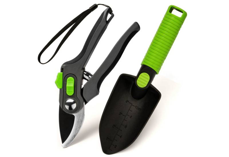 Refined Living Gartenpflege-Set Gartenschere & Schaufel Set, Gartengeräte Set, Gartenarbeit Zubehör, Sicher,Vielseitigkeit, zum Schneiden, Umpflanzen, Pflegen von Pflanzen von Refined Living