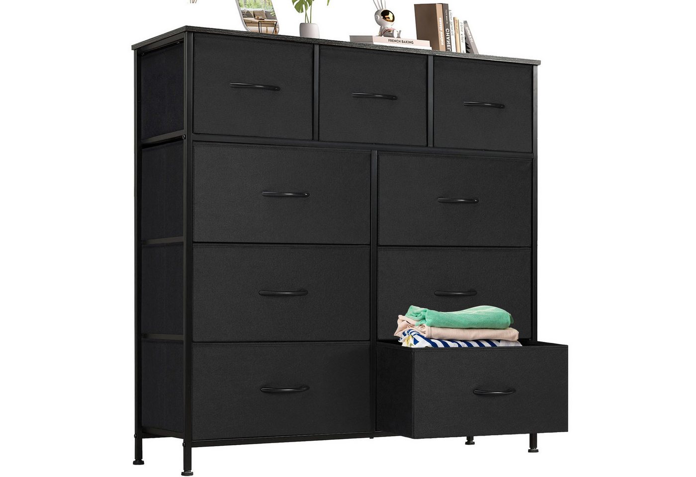 Refined Living Kommode Schubkastenkommode mit 2/4/5 /7/8/9 Schubladen stabilem Stahlrahmen (Sideboards mit Holzplatte und leicht zu ziehendem Griff für Schränke, wasserdicht Geeignet für Wohnzimmer, Kinderzimmer, Flur, Schlafzimmer), Große Kapazität, Aufbewahrung von Kinder- und Erwachsenenkleidung Refined Living Kommode Schubkastenkommode mit 2/4/5 /7/8/9 Schubladen stabilem Stahlrahmen (Sideboards mit Holzplatte und leicht zu ziehendem Griff für Schränke, wasserdicht Geeignet für Wohnzimmer, Kinderzimmer, Flur, Schlafzimmer), Große Kapazität, Aufbewahrung von Kinder- und Erwachsenenkleidung von Refined Living
