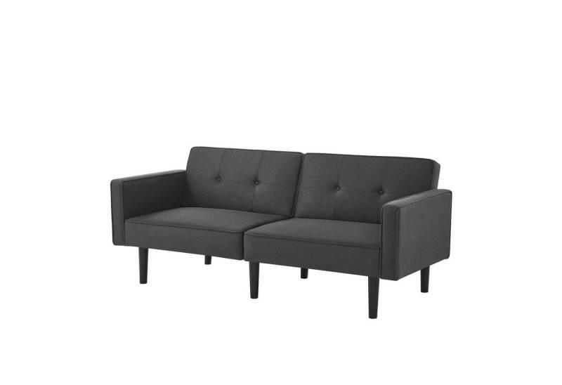 Refined Living Schlafsofa 2-in-1-Sofabett, Zweisitzer-Sofa, mit verstellbaren Rückenlehnen, Multifunktionales Sofa, Gästebett, Sofa mit 6 Holzfüßen, Kleines Schlafsofa, Platzsparendes Sofa,Atmungsaktiver Baumwoll-Leinen-Stoff, Individuell verstellbare Doppelrückenlehnen, Baumwoll-Leinen Sofa, mit Schlaffunktion, Klappsofa, Relaxsofa 1 Teile, für Kleine Wohnungen, Gästezimmer, Wohnzimmer,Homeoffice von Refined Living