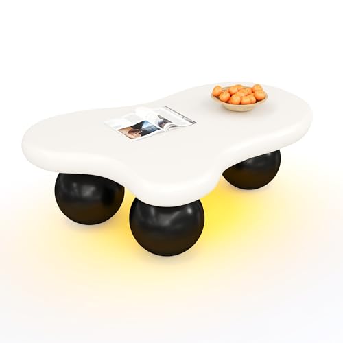 Refined Cloud Style Couchtisch wählbar Coffee Table Wolkenform Rundbein Design stilvolles für modernes Wohnzimmer von Refined
