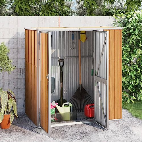 Refined Gerätehaus Braun 161x89x161 cm Verzinkter Stahl Refined Gerätehaus Braun 161x89x161 cm Verzinkter Stahl von Refined