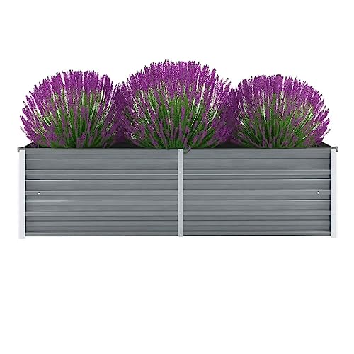 Refined Pflanzkübel Pflanzbeet Gemüsebeet Gartenbeet Frühbeet Blumenkasten Pflanzkasten Garten Verzinkter Garten-Hochbeet Verzinkter Stahl 160x40x45 cm Grau Refined Pflanzkübel Pflanzbeet Gemüsebeet Gartenbeet Frühbeet Blumenkasten Pflanzkasten Garten Verzinkter Garten-Hochbeet Verzinkter Stahl 160x40x45 cm Grau von Refined