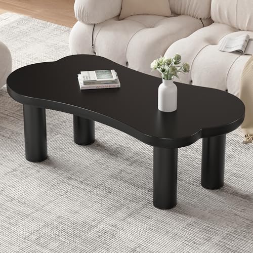Refined Unregelmäßiger Couchtisch in Knochenform, 113cm Länge, 58cm Breite, 40.5cm Höhe, MDF-Tischplatte und PVC-Beine, mit Filzunterlage,Unregelmäßiger Couchtisch Refined Unregelmäßiger Couchtisch in Knochenform, 113cm Länge, 58cm Breite, 40.5cm Höhe, MDF-Tischplatte und PVC-Beine, mit Filzunterlage,Unregelmäßiger Couchtisch von Refined
