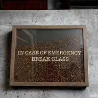 Kaffee Dekor Schaukasten | Im Notfall Geschenk Des Koffein-Liebhabers Gerahmte Kunst Küchenakzent Wohndekor von RefinedCreationsCA