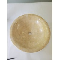 Großes 17" Marmorgefäß Waschbecken Tessellated Marmor von Refinishold