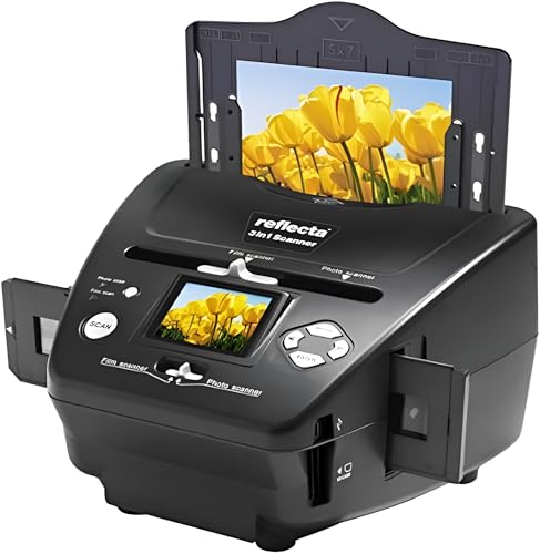 Reflecta 64220 Film/slide scanner 1800 x 1800DPI Schwarz - Scanner (1800 x 1800 DPI, 24 Bit, Film/slide scanner, Schwarz, LCD, 6,1 cm (2.4 Zoll)) von Reflecta