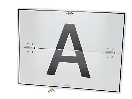 A-Tafel A-Schild für Abfalltransport Aluminium horizontal klappbar ohne Kantenschutz 400x300 mm Warntafel Abfalltafel Abfallschild LKW von Reflecto