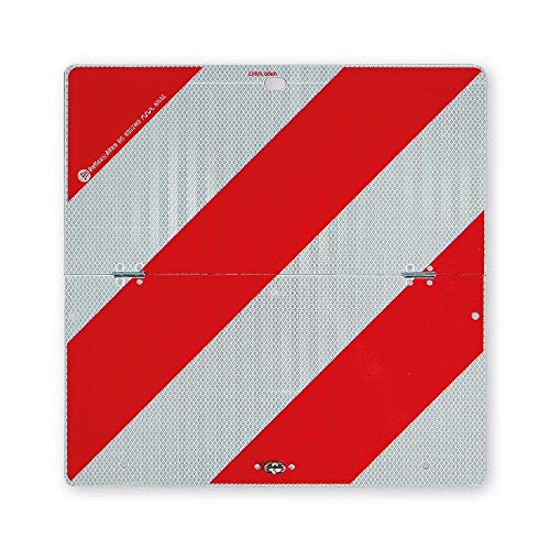 Nachtparkwarntafel Stahlblech horizontal klappbar 423 x 423 mm Parkwarntafel Warntafel linksweisend von Reflecto