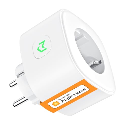 Refoss WLAN Steckdose mit Apple HomeKit, Fernbedienung Smart Steckdose 16A, Sprachsteuerung WiFi Steckdose mit Zeitschaltuhr, funktioniert mit Alexa, Siri, Google Assitant, Refoss App, 1 Stück von Refoss