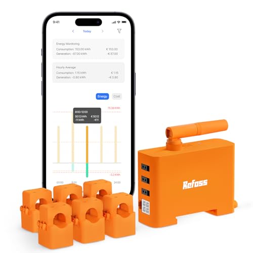 Refoss EM06P 6 Kanäle WLAN 3 Phasen Stromzähler Smart Meter für Balkonkraftwerk, Photovoltaikanlage, Wärmepumpe, EV Ladestation, mit Open API, MQTT, HTTP Webinterface, Home Assistant, DIN Schiene Refoss EM06P 6 Kanäle WLAN 3 Phasen Stromzähler Smart Meter für Balkonkraftwerk, Photovoltaikanlage, Wärmepumpe, EV Ladestation, mit Open API, MQTT, HTTP Webinterface, Home Assistant, DIN Schiene von Refoss