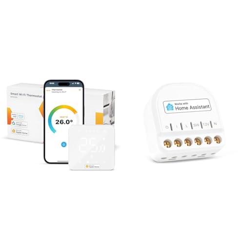 Refoss Heizungsthermostat Boiler Smart Thermostat WLAN, Mini WLAN Smart Relais Schalter zur Steuerung der Garagentor mit Home Assistant von Refoss