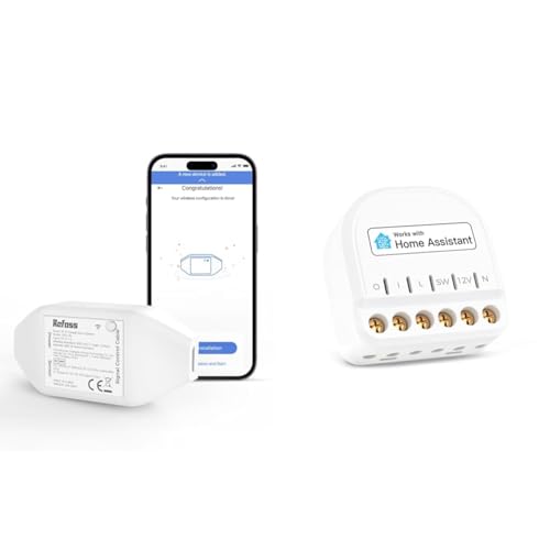 Refoss Smart Garagentoröffner WLAN, Mini WLAN Smart Relais Schalter zur Steuerung der Garagentor mit Home Assistant Refoss Smart Garagentoröffner WLAN, Mini WLAN Smart Relais Schalter zur Steuerung der Garagentor mit Home Assistant von Refoss