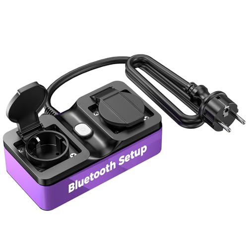 Refoss WLAN Outdoor Steckdose, Smart Bluetooth Außensteckdose mit 2 Ausgänge, IP44 Wasserdicht Außen Steckdose funktioniert mit Alexa und Google Home, Fernbedienung, 16A, 1,5 m Kabel Refoss WLAN Outdoor Steckdose, Smart Bluetooth Außensteckdose mit 2 Ausgänge, IP44 Wasserdicht Außen Steckdose funktioniert mit Alexa und Google Home, Fernbedienung, 16A, 1,5 m Kabel von Refoss