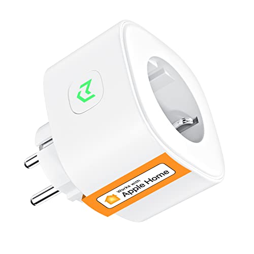 Refoss WLAN Steckdose mit Apple HomeKit, Fernbedienung Smart Steckdose 16A, Sprachsteuerung WiFi Steckdose mit Zeitschaltuhr, funktioniert mit Alexa, Siri, Google Assitant, Refoss App, 1 Stück, Weiß von Refoss