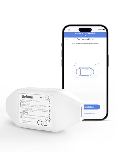 Refoss Smart Garagentoröffner WLAN Fernsteuerung mit App, Kompatibel mit Alexa, Google, Kein Hub erforderlich, 2,4GHz von Refoss