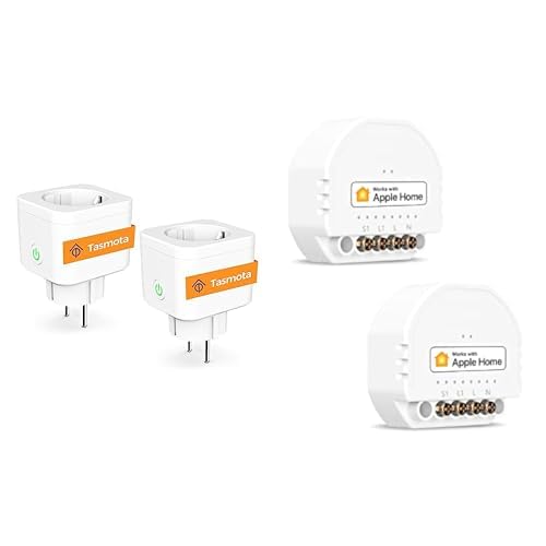 Tasmota Steckdose mit Stromzähler, Refoss Smart WLAN zur Messung von Stromverbrauch & Refoss Mini WLAN Relais Schalter, Kompatible mit Apple HomeKit Tasmota Steckdose mit Stromzähler, Refoss Smart WLAN zur Messung von Stromverbrauch & Refoss Mini WLAN Relais Schalter, Kompatible mit Apple HomeKit von Refoss