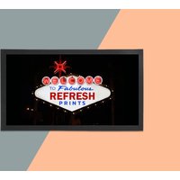 Personalisierte Bar Läufer - Las Vegas Themen/Mann Höhle Geschenk Hausbar Gummi Matte Barmatte Zubehör Barware von RefreshPrints