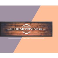 Custom Long Bar Runner - Tolles Design Mit Mehreren Holzeffekten Zur Auswahl von RefreshPrints