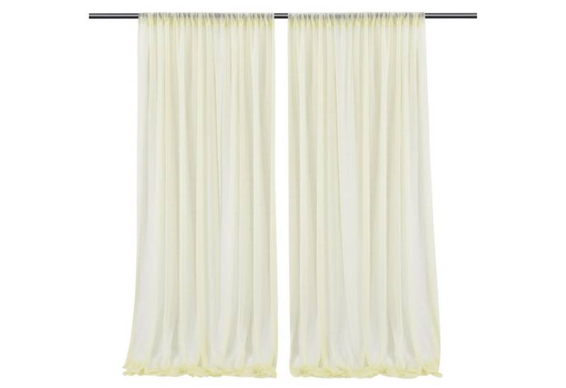 Refttenw Dekohänger Hochzeitsbogen Vorhang Hochzeits Hintergrund Vorhang (2 St), 150x215cm von Refttenw