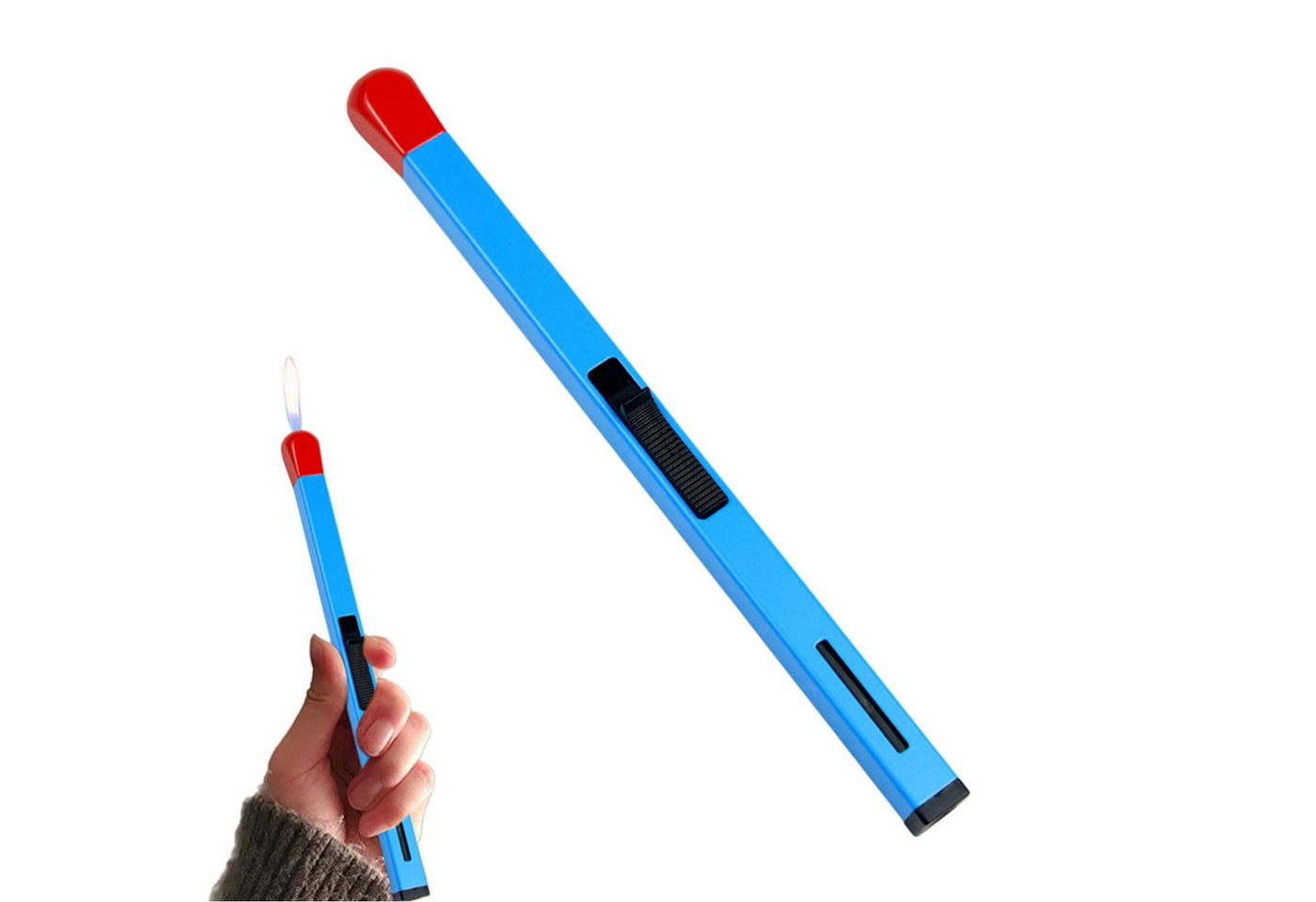 Refttenw Feuerzeug Langes Stabfeuerzeug 18CM Jet Feuerzeug Nachfüllbar, Kreatives Metall Streichholzfeuerzeug Verstellbares Refttenw Feuerzeug Langes Stabfeuerzeug 18CM Jet Feuerzeug Nachfüllbar, Kreatives Metall Streichholzfeuerzeug Verstellbares von Refttenw