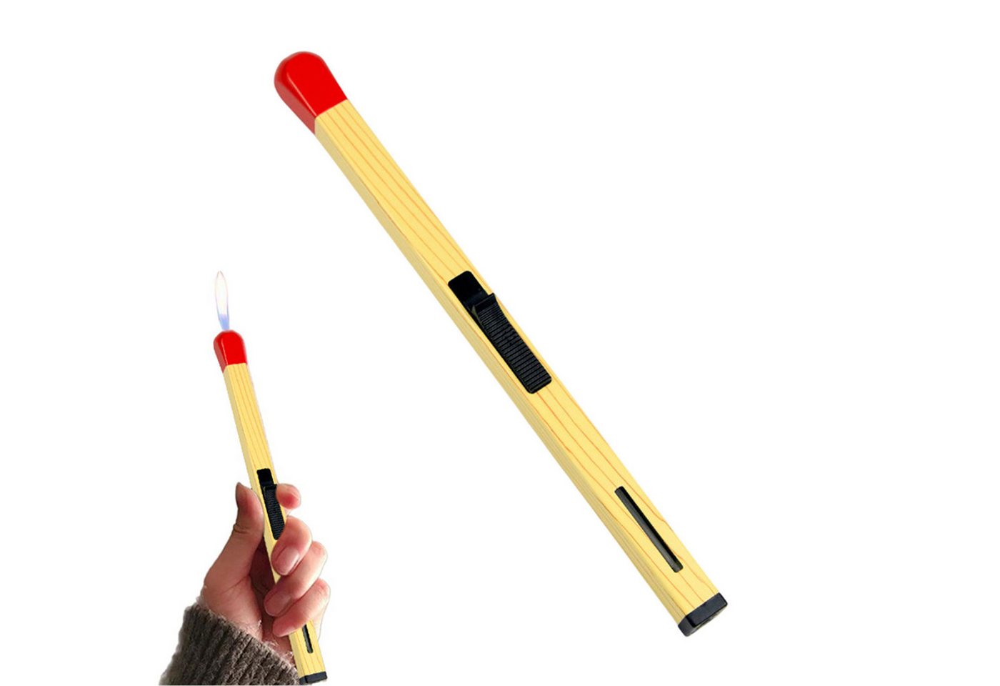 Refttenw Feuerzeug Langes Stabfeuerzeug 18CM Jet Feuerzeug Nachfüllbar, Kreatives Metall Streichholzfeuerzeug Verstellbares Refttenw Feuerzeug Langes Stabfeuerzeug 18CM Jet Feuerzeug Nachfüllbar, Kreatives Metall Streichholzfeuerzeug Verstellbares von Refttenw