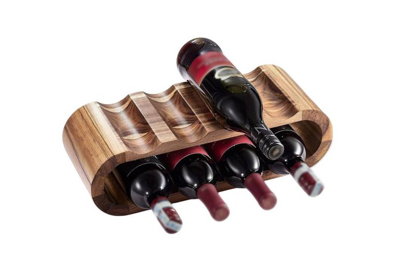 Refttenw Flaschenregal Klein Flaschenregal Lagerung Halter,Weinflaschenhalter,für 8 Flaschen von Refttenw