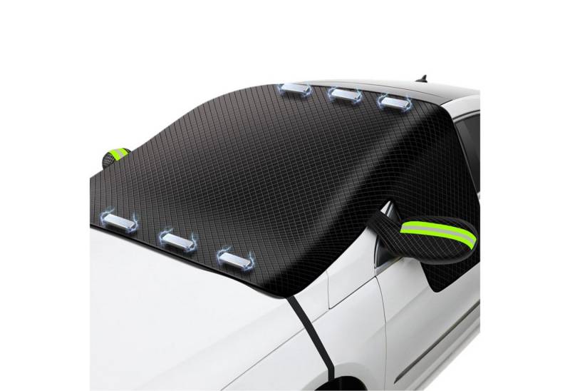 Refttenw Frontscheibenabdeckung mit 6 Magnet & 4 Riemen, Auto Abdeckung Winter, Autoabdeckung, 259 x 114.3 cm, für Windschutzscheibe & Seitenscheiben & Außenspiegel & Türgriffe Refttenw Frontscheibenabdeckung mit 6 Magnet & 4 Riemen, Auto Abdeckung Winter, Autoabdeckung, 259 x 114.3 cm, für Windschutzscheibe & Seitenscheiben & Außenspiegel & Türgriffe von Refttenw