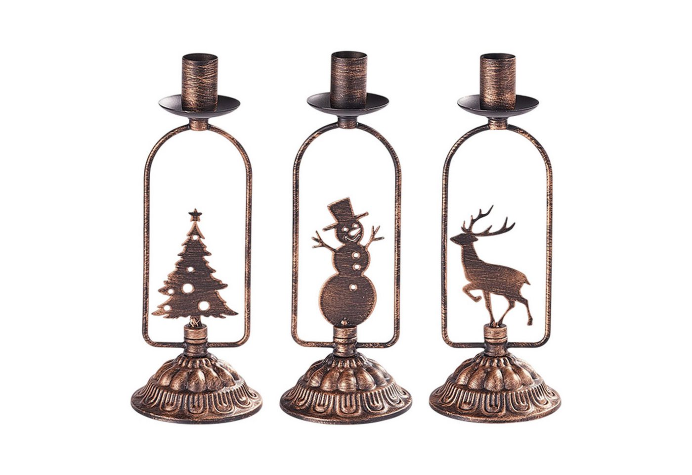 Refttenw Kerzenständer Kerzenhalter-Ornamente,Weihnachtskerzenhalter für Esstische,3 Stück Refttenw Kerzenständer Kerzenhalter-Ornamente,Weihnachtskerzenhalter für Esstische,3 Stück von Refttenw