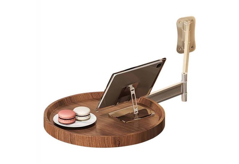 Refttenw Klapptisch Faltbares Nachttisch-Aufbewahrungsregal,Einstellbarer 720° Winkel Refttenw Klapptisch Faltbares Nachttisch-Aufbewahrungsregal,Einstellbarer 720° Winkel von Refttenw