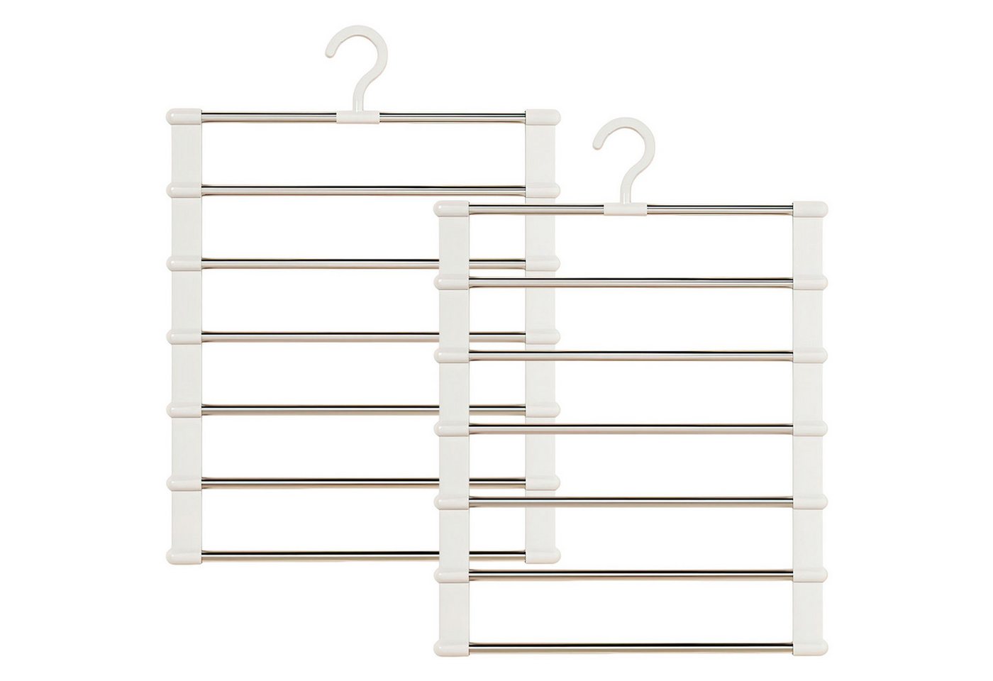 Refttenw Kleiderständer 6 Etagen Hosen Kleiderbügel,Hosenaufhänger aus Edelstahl,2 Stück Refttenw Kleiderständer 6 Etagen Hosen Kleiderbügel,Hosenaufhänger aus Edelstahl,2 Stück von Refttenw