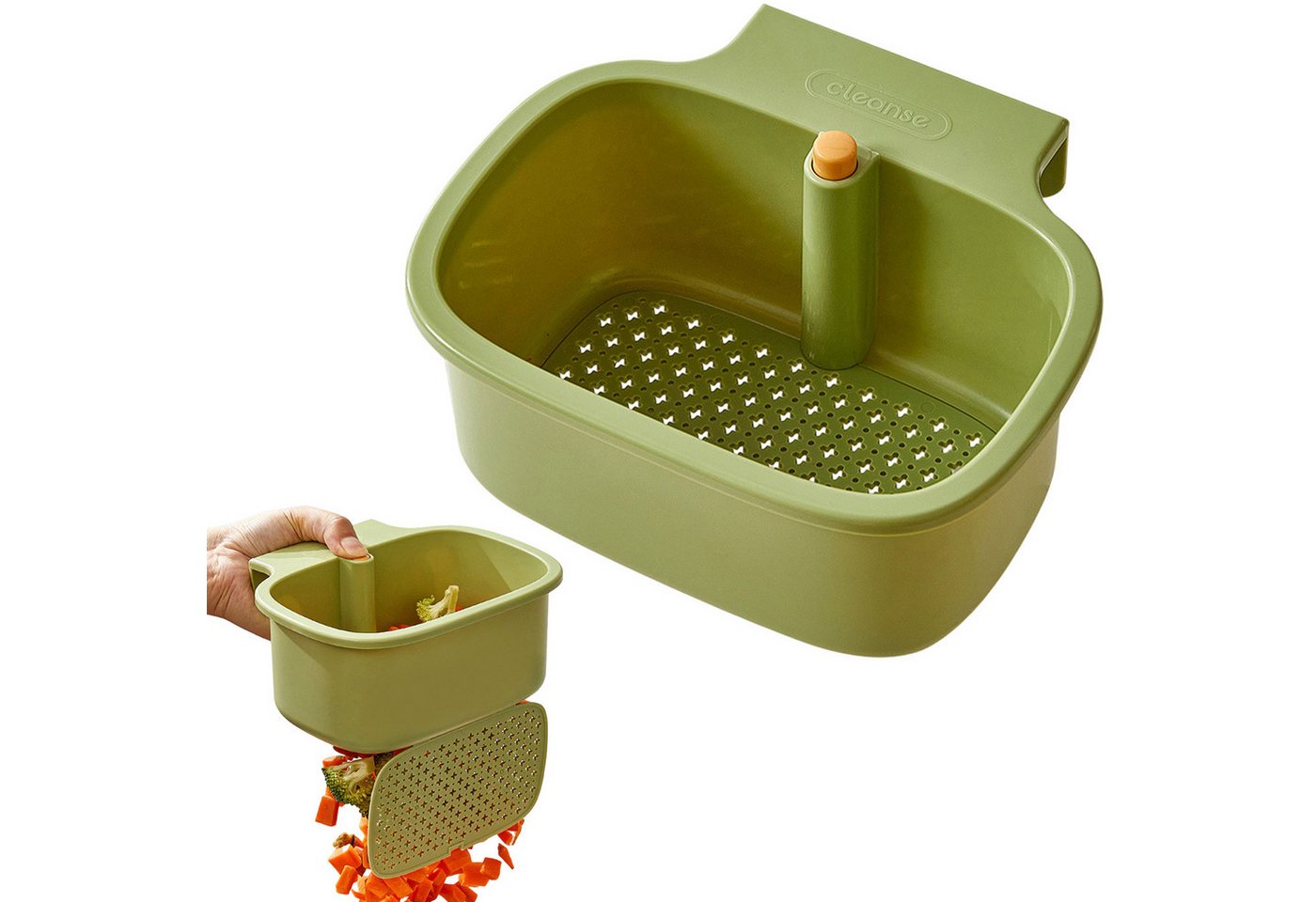 Refttenw Küchensieb Hängender Abtropfkorb für die Küchenspüle Wasserhahn-Hängesieb, Mit Druckknopf für Essensreste filtern, Gemüse Obst waschen Refttenw Küchensieb Hängender Abtropfkorb für die Küchenspüle Wasserhahn-Hängesieb, Mit Druckknopf für Essensreste filtern, Gemüse Obst waschen von Refttenw