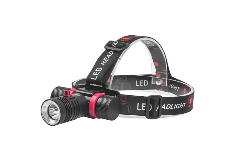 Refttenw LED Stirnlampe Wiederaufladbar Kopflampe IPX8 Wasserdicht 3 Modi, 2000 mAh Akku von Refttenw