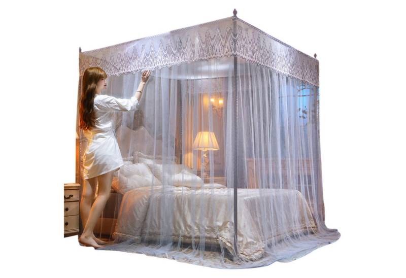 Refttenw Moskitonetz Baldachin mit Ecken, Prinzess Bettvorhänge mit 3 seitlichen Öffnungen Refttenw Moskitonetz Baldachin mit Ecken, Prinzess Bettvorhänge mit 3 seitlichen Öffnungen von Refttenw