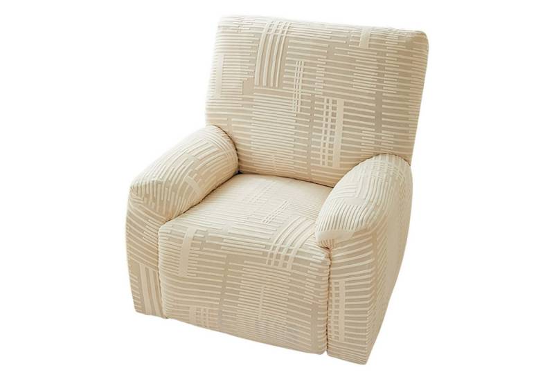 Refttenw Relaxsesselhusse Stretch Sesselbezug 1 Sitz Sesselhusse Jacquard Liegestuhlbezug, Elastisch Waschbar Relaxsofabezüge für Wohnzimmer von Refttenw