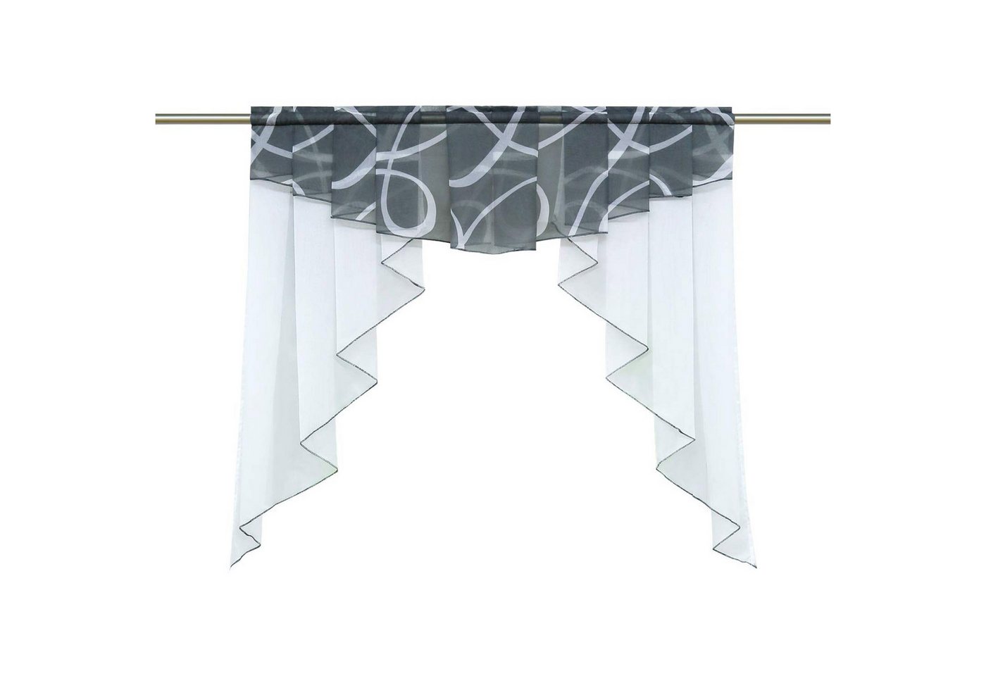 Refttenw Scheibengardine Modern Gardinen Kurz Bistrogardinen mit Kräuselband/ Tunnelzug, Grau-120*145cm Refttenw Scheibengardine Modern Gardinen Kurz Bistrogardinen mit Kräuselband/ Tunnelzug, Grau-120*145cm von Refttenw