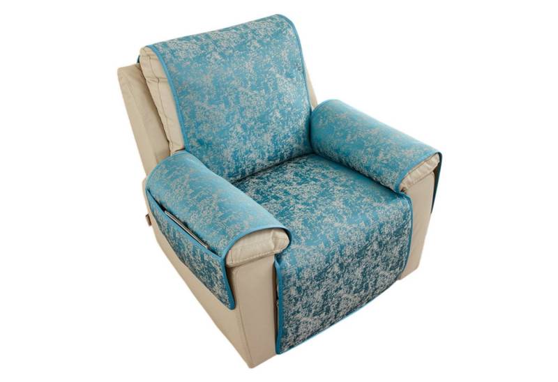 Refttenw Sesselschoner Sesselschonbezug Rutschfest Sofaüberzug 190x225cm, Fernsehsessel Schutzbezug mit Seitentasche Armlehne von Refttenw