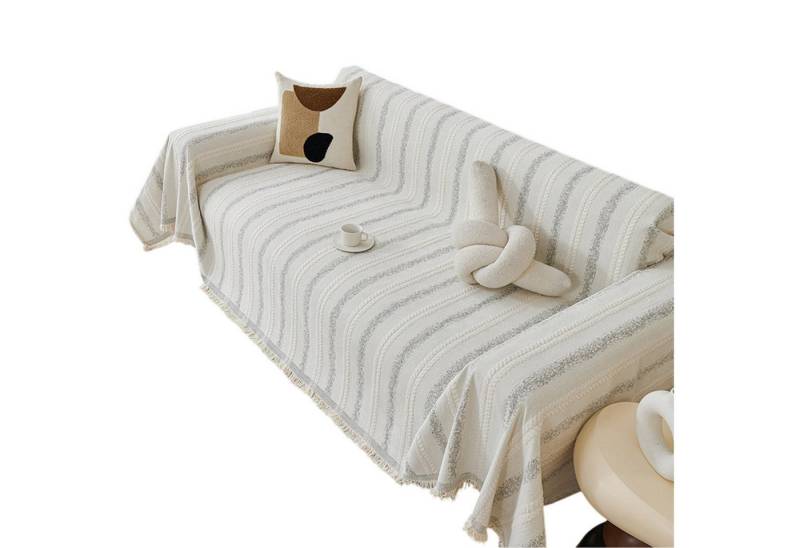 Refttenw Sofahusse Stretch-Sofabezug Jacquard Sofaüberwurf Rutschfest Abwaschbar von Refttenw