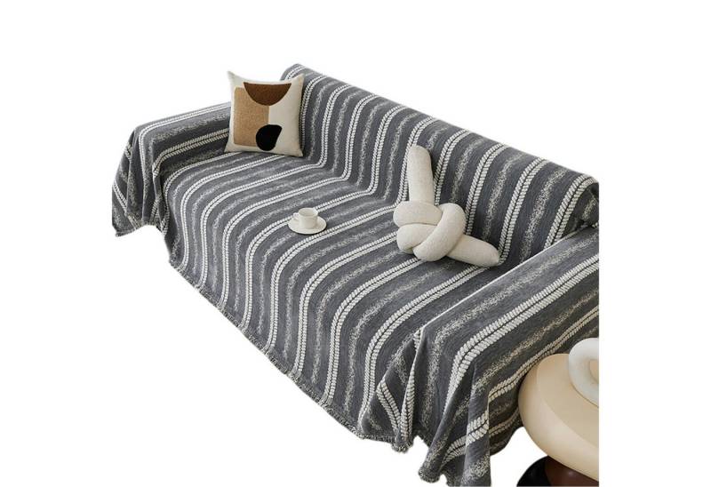 Refttenw Sofahusse Stretch-Sofabezug Jacquard Sofaüberwurf Rutschfest Abwaschbar von Refttenw